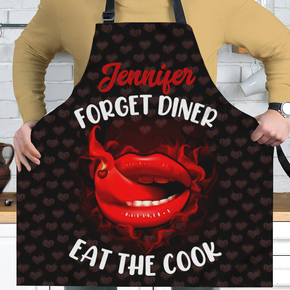 Personalized Gifts For Couple Aprons Eat The Cook - Aprons - GoDuckee