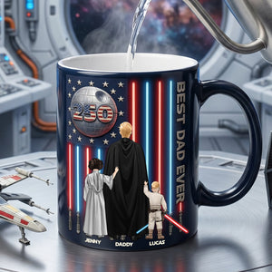 Best Dad Ever Magic Mug - Personalized Gifts For Patriotic Dad 02NATN050526