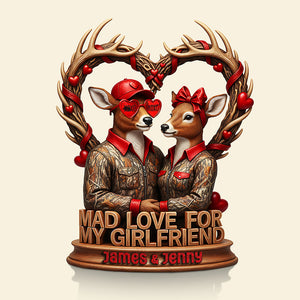 Mad Love Acrylic Plaque Personalized Gifts For Hunting Couple 01HYTA051225