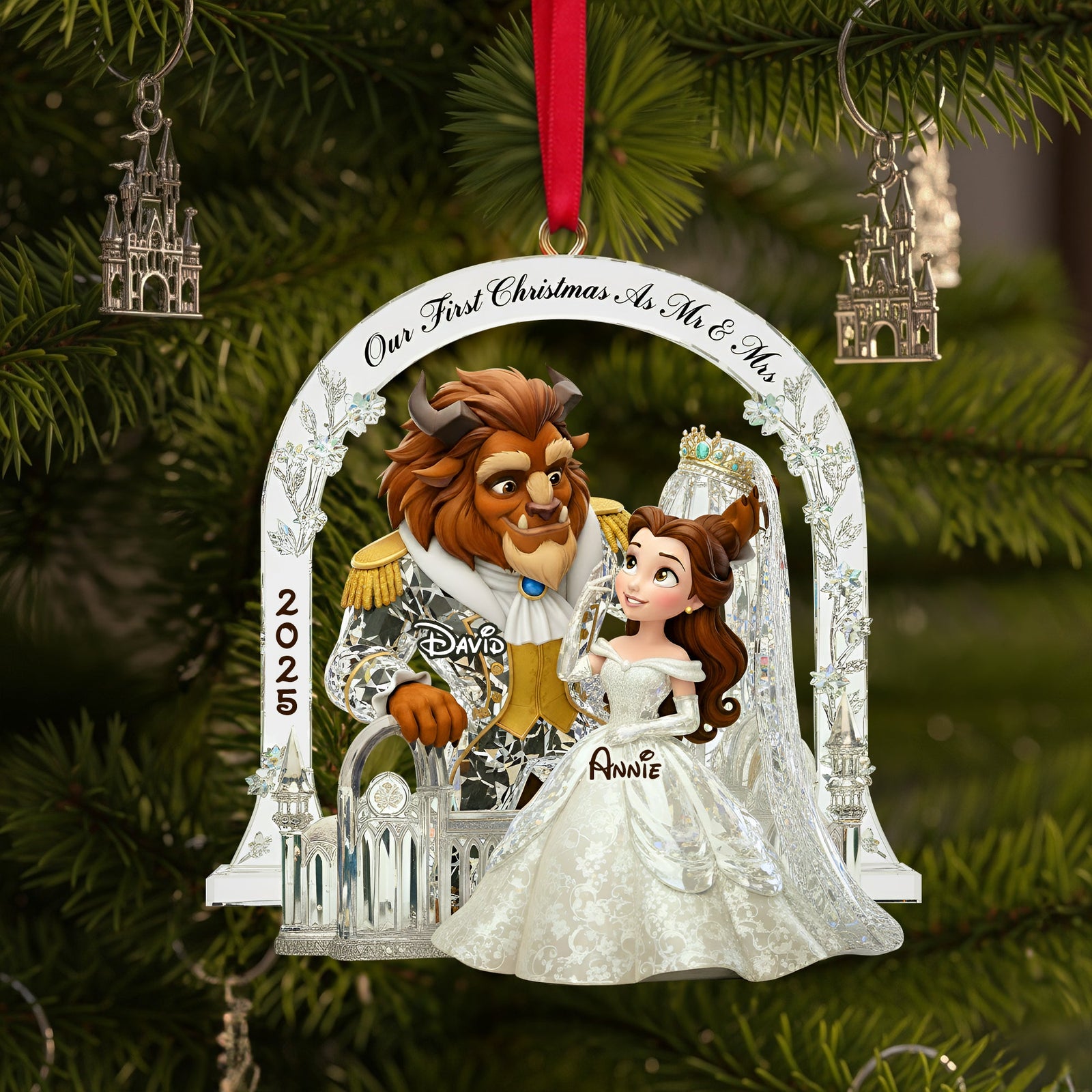 Couple's First Christmas Acrylic Ornament - Personalized Christmas Gifts For Couple 01TGLU170925