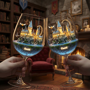 Mystical Castle Realm Drinking Glass - Personalized Gift For Fantasy Lovers 06HYLU191225