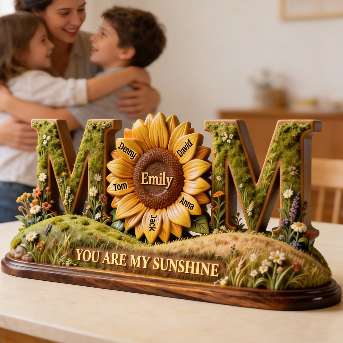 Sunflower Sunshine Acrylic Plaque - Personalized Gift For Mom 01HYTN290126