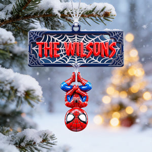 Web-Slinging Warrior Acrylic Ornament - Personalized Christmas Gifts 03nadt200826