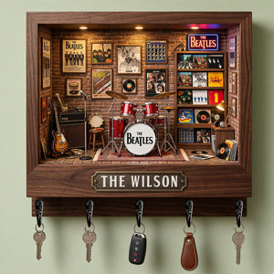 The Beatles Music Room Key Hanger - Personalized Gifts For Music Lovers 04NADT201026