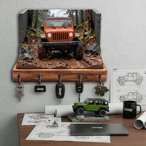 Trail Mud Master Wood Key Hanger - Personalized Gifts For Off-Road Car Lovers 04tomg191225-Homacus