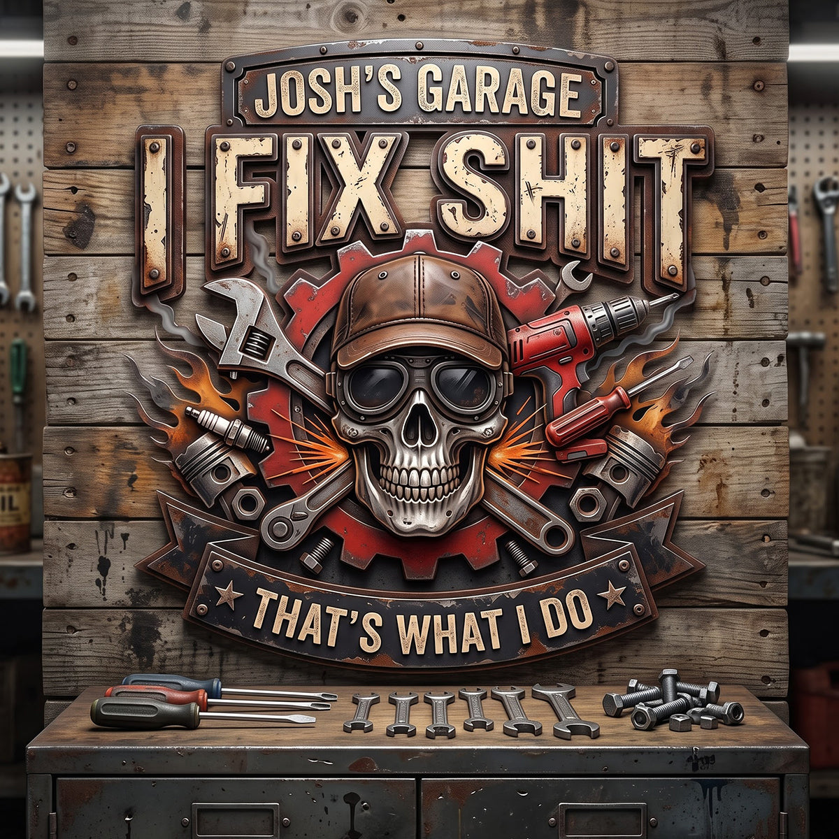 Deadly Mechanic Metal Sign - Personalized Gifts For Mechanic 05pgtn300726