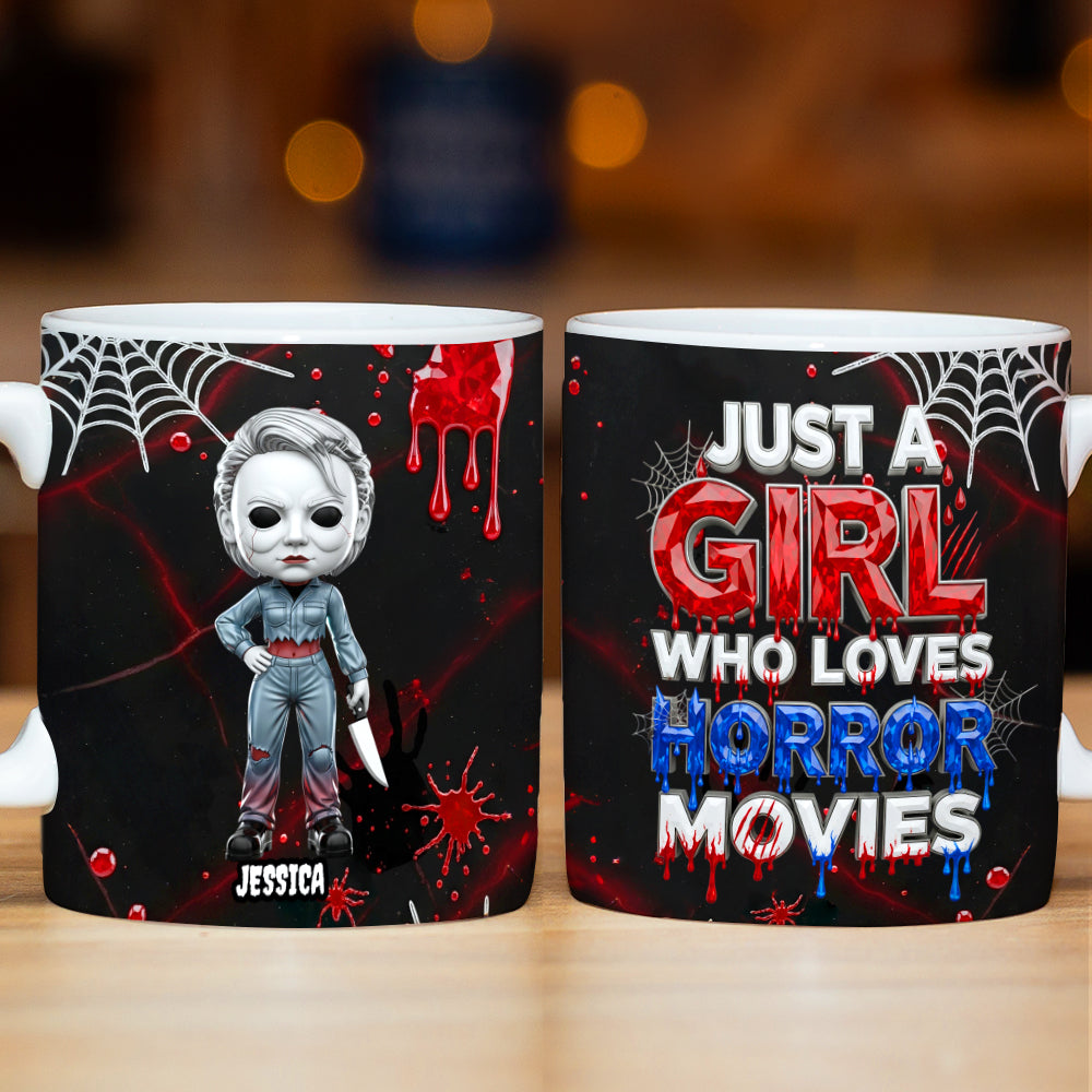 Horror Girl Mug Personalized Gifts For Movie Fans 02OHTN270825