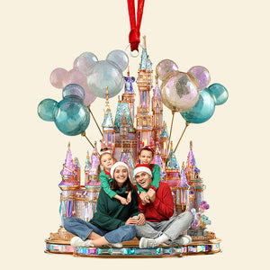 Festive Castle Christmas Ornament - Custom Photo Gifts For Family 02tgqn190825