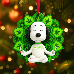 Cute Yoga Herb Ornament - Personalized Gifts For Yoga & Herb Lovers 03ohta080925