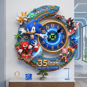 Legendary Adventure 35th Anniversary Hanging Wall Clock - Personalized Gifts 01tyta200726