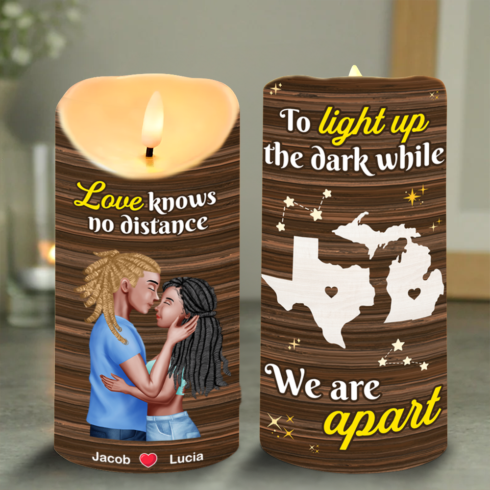 Custom Map Gifts For Couple LED Candle 02kapu311224pa - Led Candle - GoDuckee