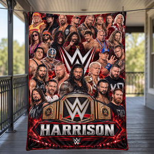 Legends Blanket - Personalized Gifts For Wrestling Lovers 05naqn120926
