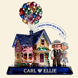Old Couple Light Box - Personalized Gifts For Couple Custom Shape Acrylic Light Box 06TODT271225