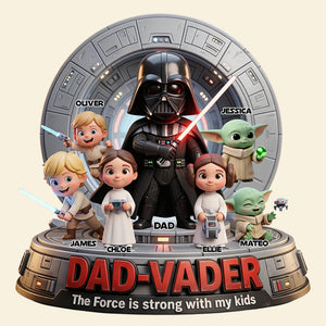 Space Warrior Dad Acrylic Plaque Personalized Gifts For Dad 01PADT050326