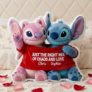 Playful Couple In Cute Shirt Shaped Pillow, Personalized Gifts For Couple 02qhlu111225
