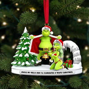 Cheeky Green Couple Ornament - Personalized Gifts For Couples 02OHLU101125