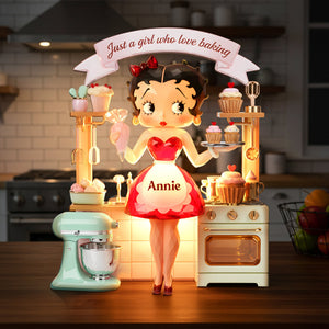 Baking Girl Light Box - Personalized Gifts For Baking Lovers 01palu191225