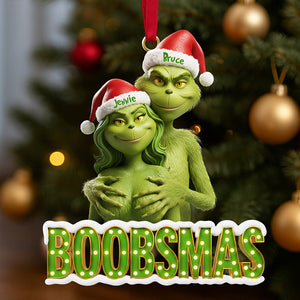 Naughty Couple Christmas Tree Ornament Personalized Gifts 05OHDT141125