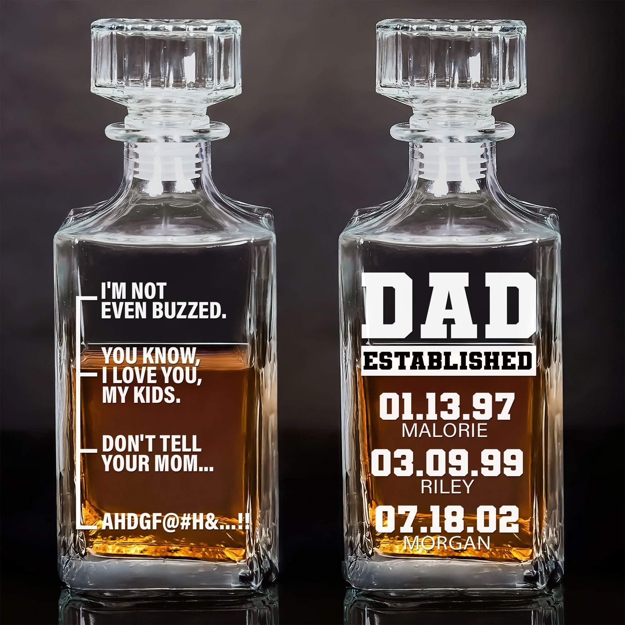 Funny Whiskey Bottle Personalized Gift For Dad 03totn020525-Homacus