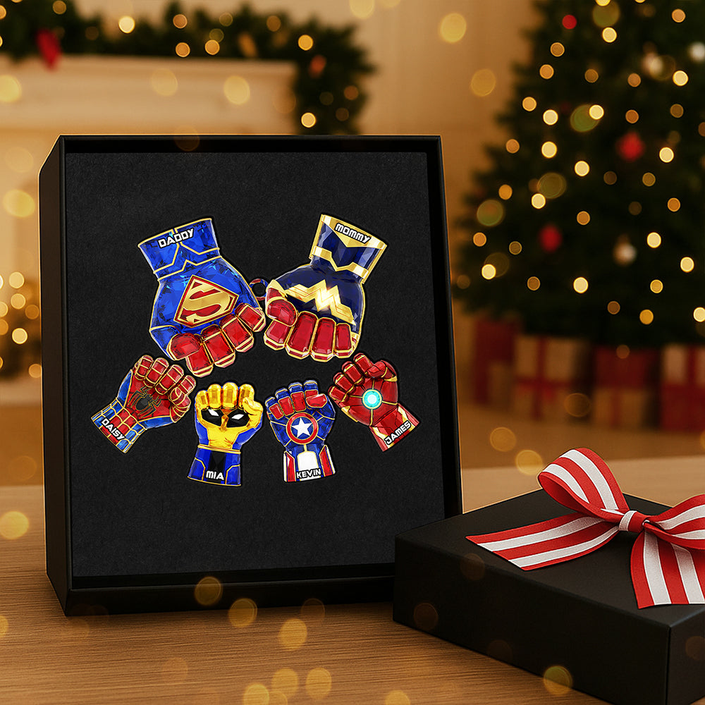 Family Fist Bump Ornament - Personalized Gifts For Family 03ohta081025-Homacus