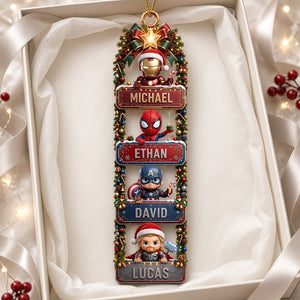 Protection Warrior Family Acrylic Ornament - Personalized Christmas Gifts For Family 02padt230926