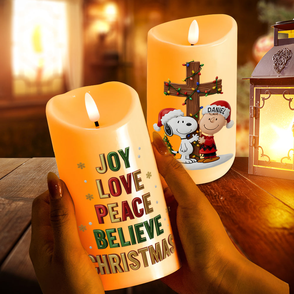 Blessed Moments LED Candle - Personalized Christmas Gifts For Christian 07HYLU161025