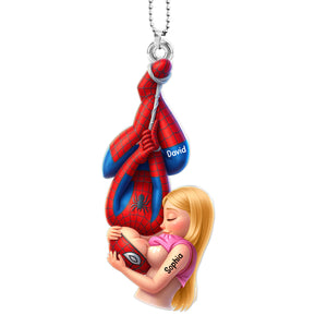 Naughty Couple Car Ornament - Personalized Gifts For Couple Car Ornament 06HUQN090726