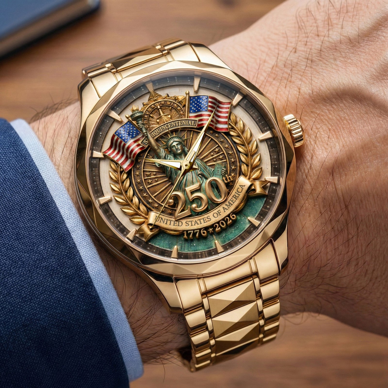 250th Anniversary Stainless Steel Men's Watch 03PAQN300126