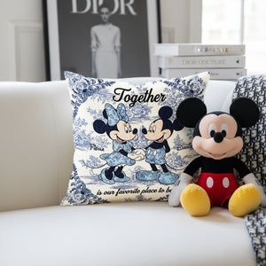 Sweetheart Couple Square Pillow - Personalized Gifts For Couples 07PGLU031025
