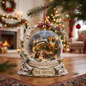 Fantasy Village Holiday Acrylic Ornament, Personalized Christmas Gifts 03HATN280826