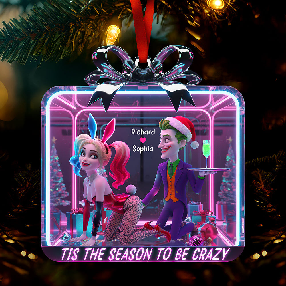 Naughty Couple Christmas Ornament - Personalized Gifts For Couple 02paqn091025