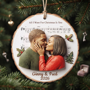 Couple Love Christmas Ornament - Custom Photo Gifts For Couple 08hulu161026