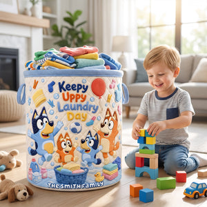 Happy Family Laundry Basket - Personalized Gift For Family 01NAQN140726