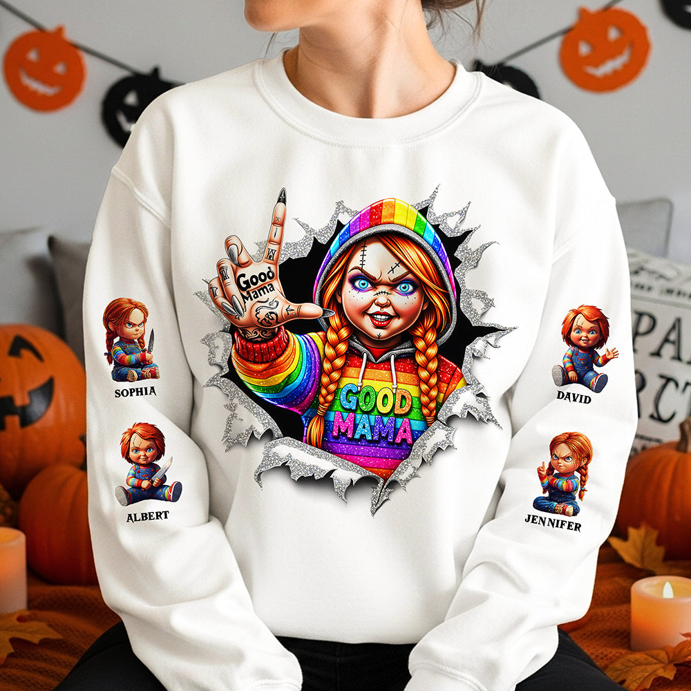 Good MAMA Halloween Shirt Personalized Gifts For Mom 02TGTA280825