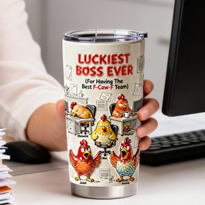 Boss Chicken Office Tumbler - Personalized Gifts For Boss 05nalu291225