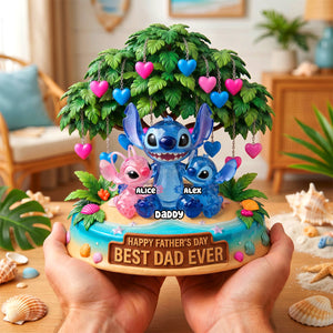 Best Dad Ever Acrylic Plaque - Personalized Gifts For Dads 04tydh040526
