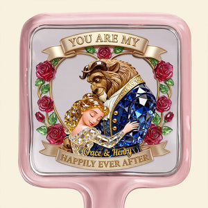 Romantic Fairy Tale Handheld Mirror - Personalized Gifts For Couple 01QHDT021225