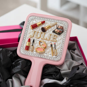 Makeup Artist Handheld Mirror - Personalized Gifts For Her 05namg130226