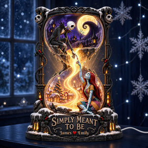 Gothic-Style Hourglass Acrylic Light Box - Personalized Christmas Gifts For Couples 07hadt241026