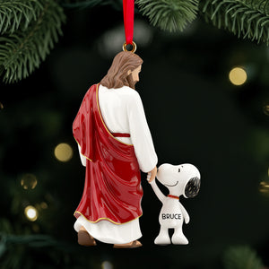 Walking With Jesus Acrylic Ornament - Personalized Gifts For Christians 05QHLU211025
