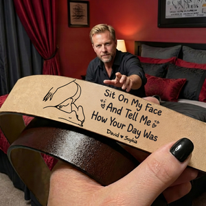 Naughty Couple Secret Message Men's Belt - Personalized Gifts For Him 02hulu120226