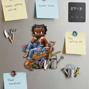 Gardening Girl Fridge Magnet - Personalized Gifts For Gardeners 06palu091225