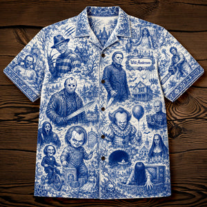 Retro Horror Hawaiian Shirt Personalized Gifts For Horror Lovers 01HUQN220626