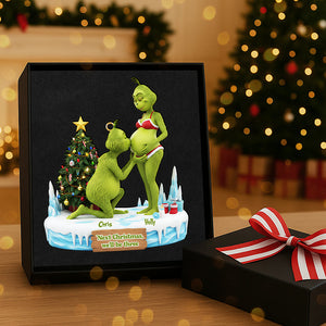 Personalized Gifts For Christmas, Couple Pregnant Couple Acrylic Ornament 01ohta300925