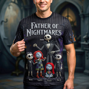 Dad & Little Horrors 3D Shirt - Personalized Gifts For Dads 04HUQN050526