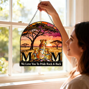 Mom & Cubs Suncatcher Ornament - Personalized Mother's Day Gifts 04NATN250226