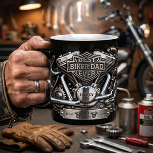 Best Biker Dad Ever Magic Mug - Personalized Gifts For Dad 03TGDH060526-Homacus
