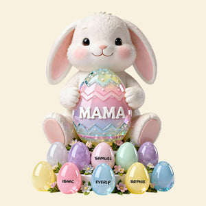 Bunny Egg  Acrylic Plaque - Personalized Easter Day Gifts 01TODT040226