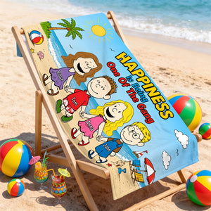 Seaside Friendship Beach Towel - Personalized Gifts For Friends 01HULU270726HH