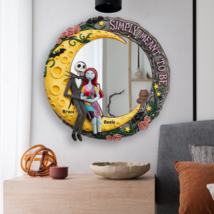 Moonlit Couple's Love Custom Shaped Mirror - Personalized Gifts For Couple 05PGLU220725